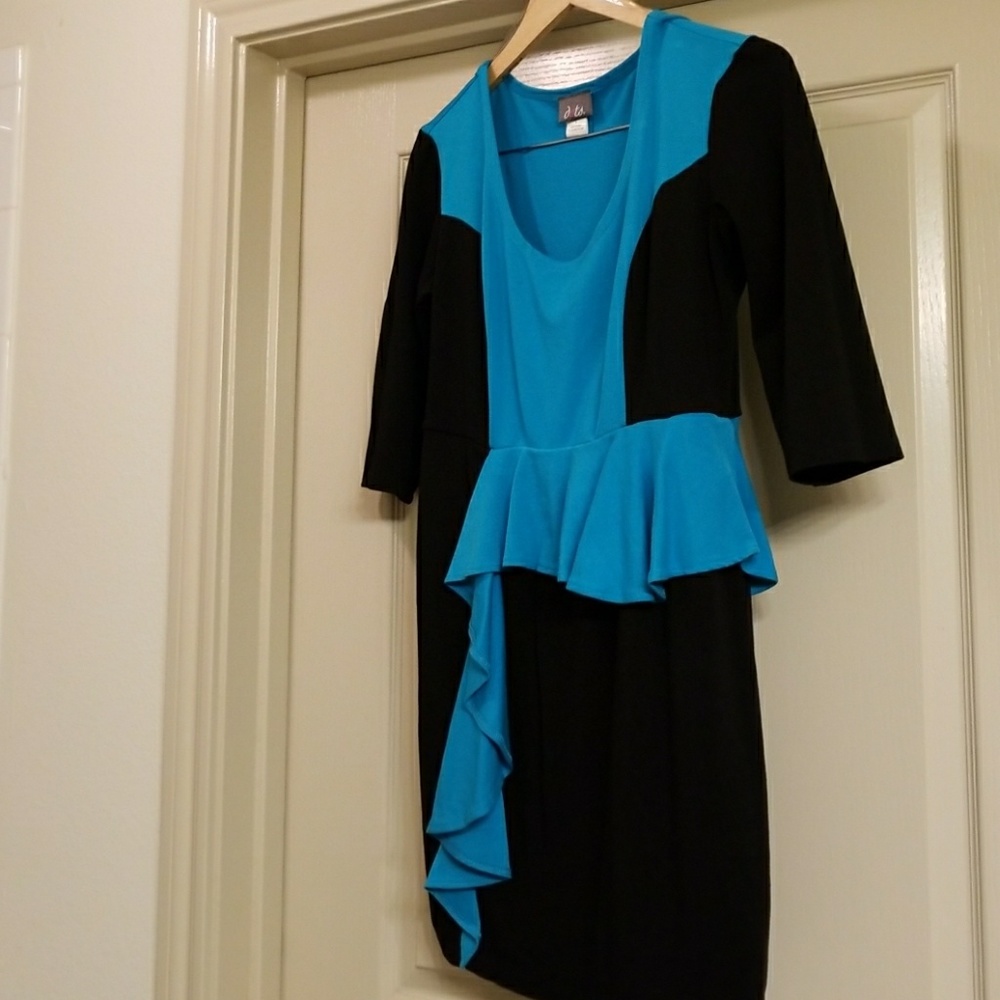 Color block mini dress